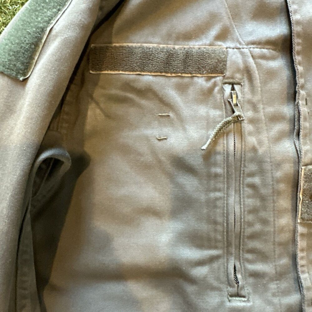 VINTAGE ARMY MILITARY Green COAT JACKET MENS 96 M 7080/9000 WAREIN LILLE 1988 - Picture 13 of 16